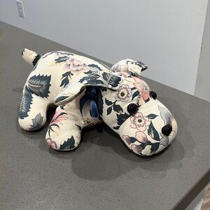 Floral Plush Dog Accent Pillow